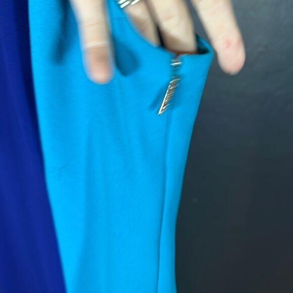 RACHEL Rachel Roy Royal Blue Sheath Dress with Halter Neckline for Cocktail - Picture 3 of 11